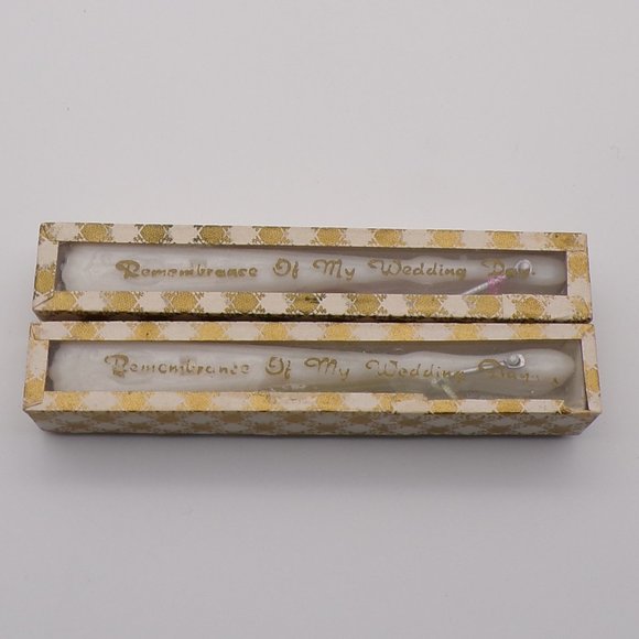 2 Vintage 60s Wedding Fan Favors - Junk Journal Ephemera - Picture 6 of 9